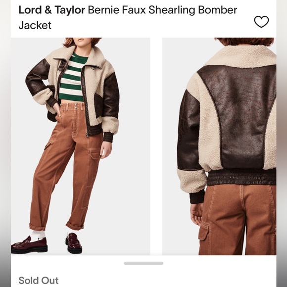 BERNIE Sherpa Aviator Bomber Jacket (M) - Picture 4 of 10